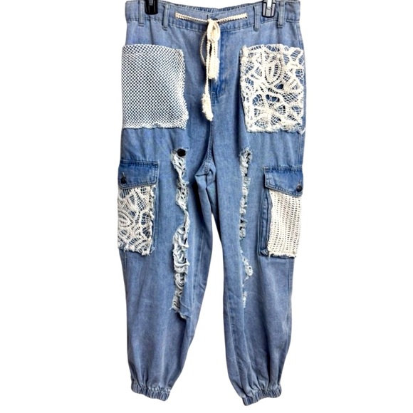 POL Distressed Patchwork Jeans Jogger
New S/M - Picture 5 of 7